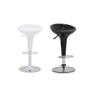 Adjustable Barstool (White / Black) -  400 x 440 x 780