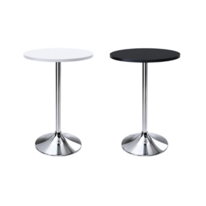 Bistro Table (White / Black) - 600 x 600 x 1100