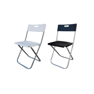 Folding Chair (White / Black) – 420 x 460 x 455