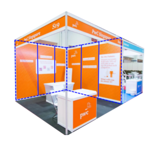 Graphic Inkjet Sticker Per Panel (1A): 950mm x 2350mmH