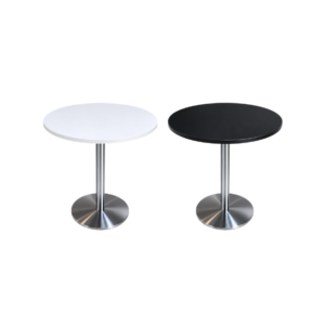 Round Discussion Table (White / Black) 600 x 600 x 760