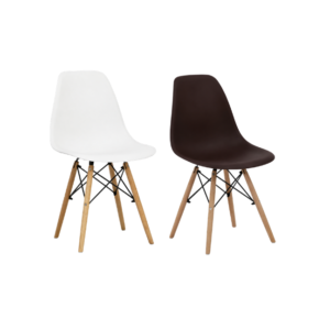 Slick Chair (White / Black) – 500 x 470 x 790